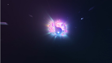 数码扫光logo开场AE模板