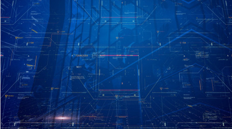 科技商务元素背景图文AE模板