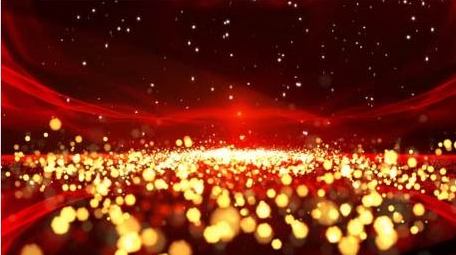 党政大气红绸粒子背景视频