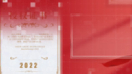 简洁文件证书4K图文AE模板