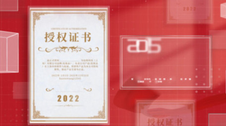 简洁文件证书4K图文AE模板