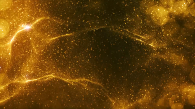 炫酷金色粒子动态4k舞台视频