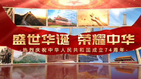 大气国庆党政图文片头PR模板