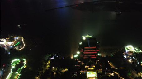 城市地标江西滕王阁5A景区航拍