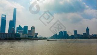 黄浦江上海中心大厦延时实拍