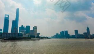 黄浦江上海中心大厦延时实拍