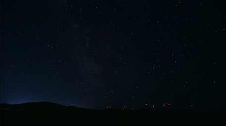 草原星空银河延时摄影高清4K