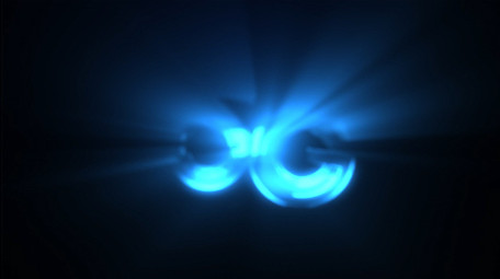 蓝色扫光LOGO动画AE模板