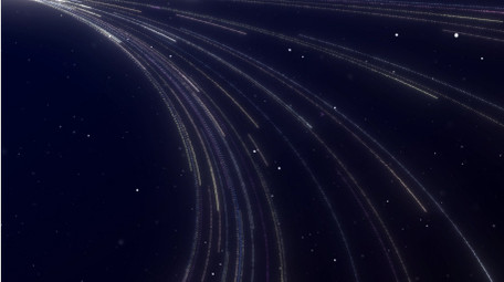 唯美光晕粒子发射光线背景视频