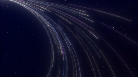 唯美光晕粒子发射光线背景视频