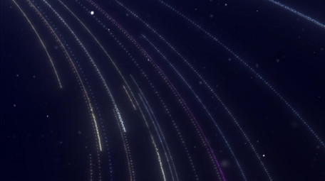 唯美光晕粒子发射光线背景视频