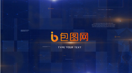 商务科技风企业图文AE模板