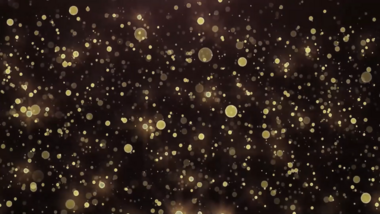 金色粒子梦幻斑点闪烁4k视频