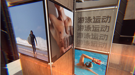 体育运动空间图文包装AE模板