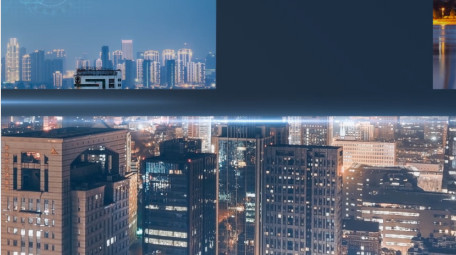 简洁大气企业城市分屏图文展示