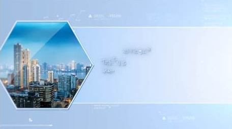 简洁大气科技图文标题展示