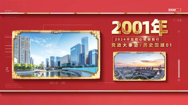 大气党政图文大事迹纪录宣传片