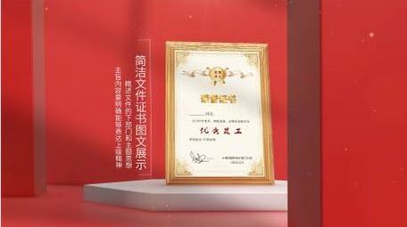 E3D立体风荣誉证书展示