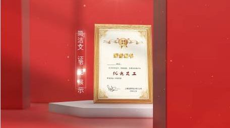 E3D立体风荣誉证书展示