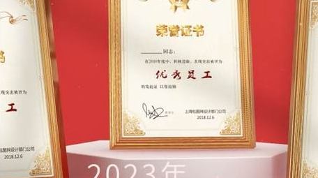 E3D立体风荣誉证书展示