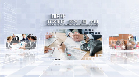 白色简洁空间<strong>图文</strong>展示AE模板