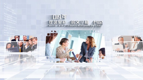 白色简洁空间<strong>图文</strong>展示AE模板