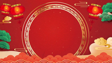 喜庆中国风新年春节背景