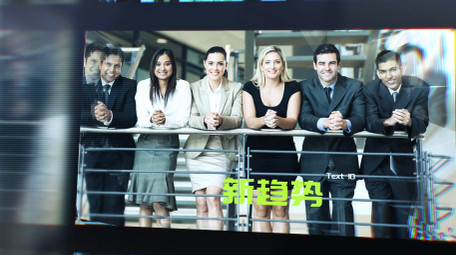 大气水晶转场<strong>图文</strong>展示AE模板