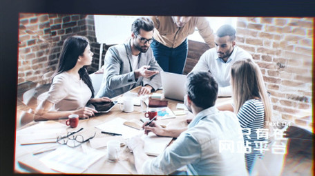 大气水晶转场<strong>图文</strong>展示AE模板