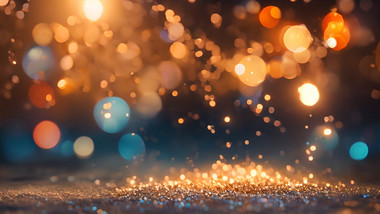 金色渐变光影粒子背景视频