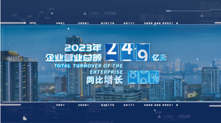 简洁蓝色科技粒子数据<strong>图文</strong>