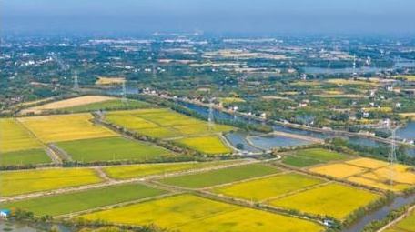 乡村振兴农田风光4k航拍延时