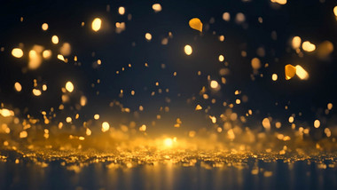 金色粒子颗粒背景视频