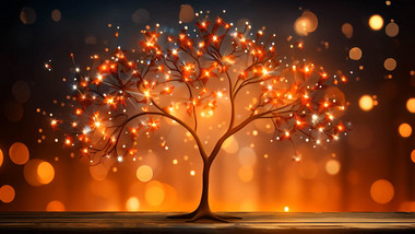 闪闪发光2024元旦背景视频