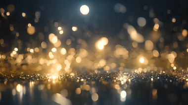 金色粒子海军蓝背景视频