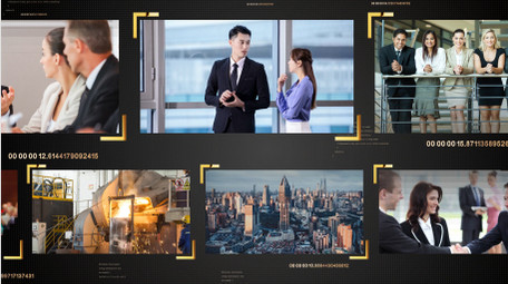 黑金简约风企业商务宣传快闪模板