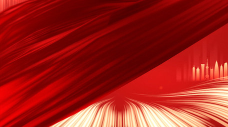 红色大气金色图文党政会议背景