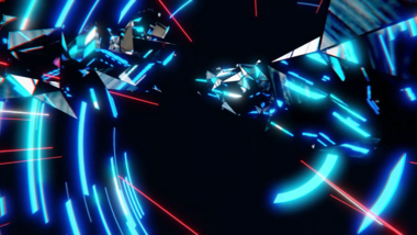 炫酷隧道穿越舞台背景4k视频