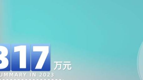 简洁蓝色商务数据汇报字幕条