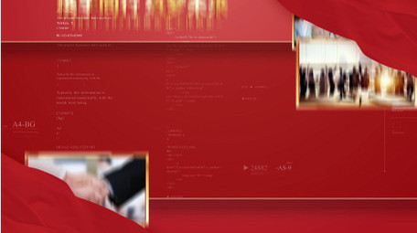 年终工作纪实照片墙开场AE模板