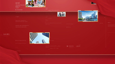 年终工作纪实照片墙开场AE模板