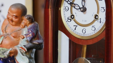 家具时钟徽派建筑牌匾实拍