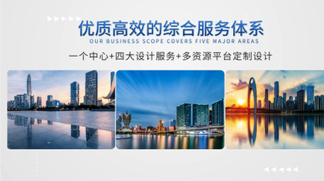 简洁项目图文介绍AE模板