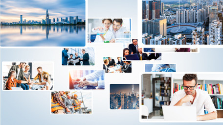 简洁项目图文介绍AE模板