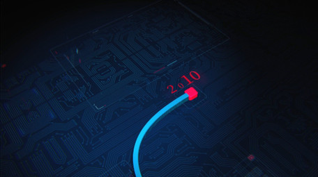 科技企业时间线图文展示AE模板