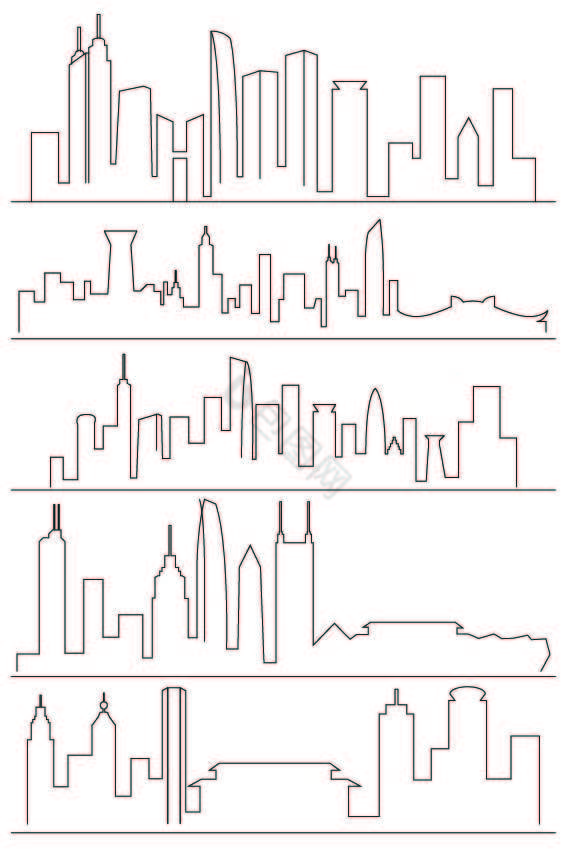 深圳城市轮廓线条