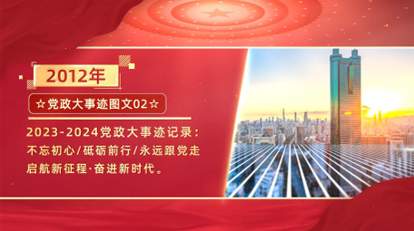 <strong>党政</strong>大事迹<strong>图文</strong>AE模板