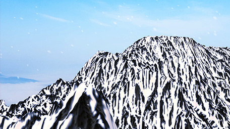 大气三维山峰发展历程质感片头