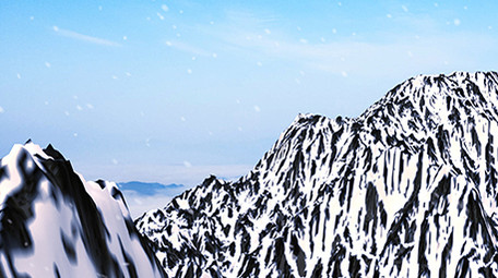 大气三维山峰发展历程质感片头