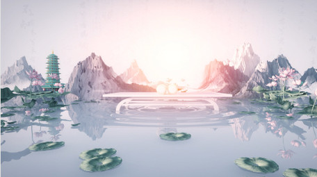 水墨明亮中国风水墨图文AE模板